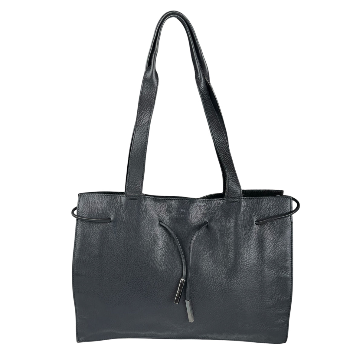 Gucci Tote Bolso De Hombro Cuero Black