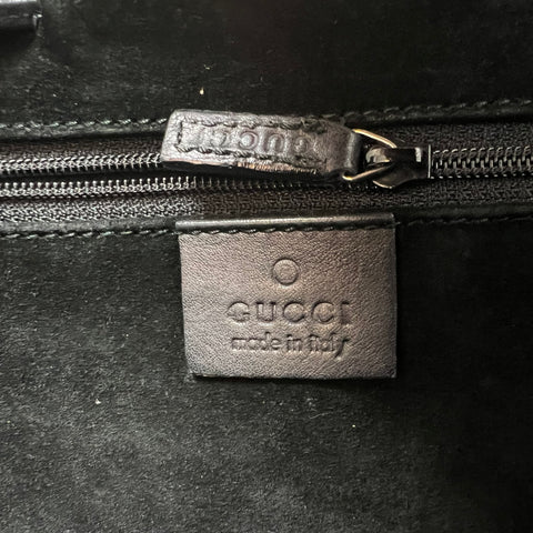 Gucci Tote Bolso De Hombro Cuero Black
