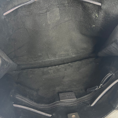 Gucci Tote Bolso De Hombro Cuero Black