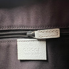 Pre-owned Gucci Beige/White GG Canvas Large Abbey Hobo bag