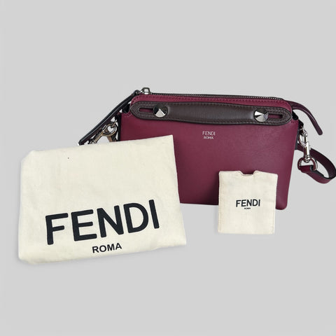 Fendi Handbag By The Way in Bordeaux Dark red