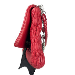Miu Miu Fuoco Cloquet Quilted Nappa Leather Cristal Shoulder Bag