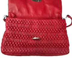Miu Miu Fuoco Cloquet Quilted Nappa Leather Cristal Shoulder Bag