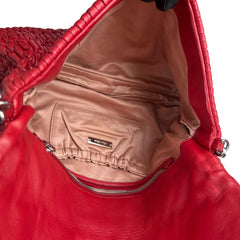 Miu Miu Fuoco Cloquet Quilted Nappa Leather Cristal Shoulder Bag