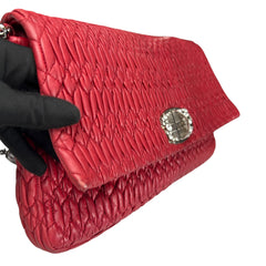 Miu Miu Fuoco Cloquet Quilted Nappa Leather Cristal Shoulder Bag