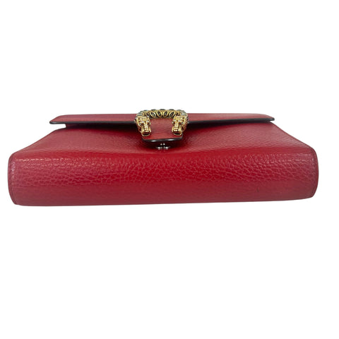 Gucci Dionysus Mini Chain Bag Leather Red Chain Wallet