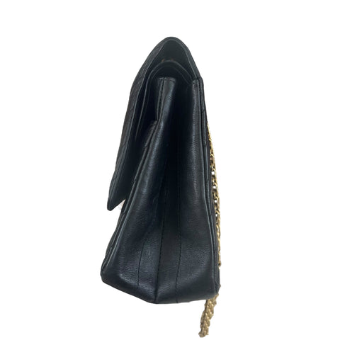 Chanel Classic Timeless 2.55 Bag Black Caviar Leather Gold Hardware