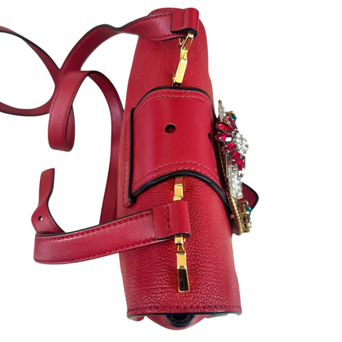 Miu Miu Lady shoulder bag in red leather