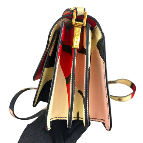 Marni Medium Colorblocked Leather Trunk Shoulder and Crossbody Bag