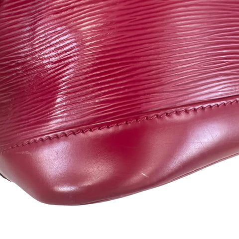 Louis Vuitton Drawstring Petit Noe Red Epi Leather Bag