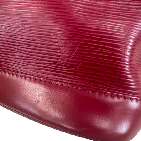 Louis Vuitton Drawstring Petit Noe Red Epi Leather Bag