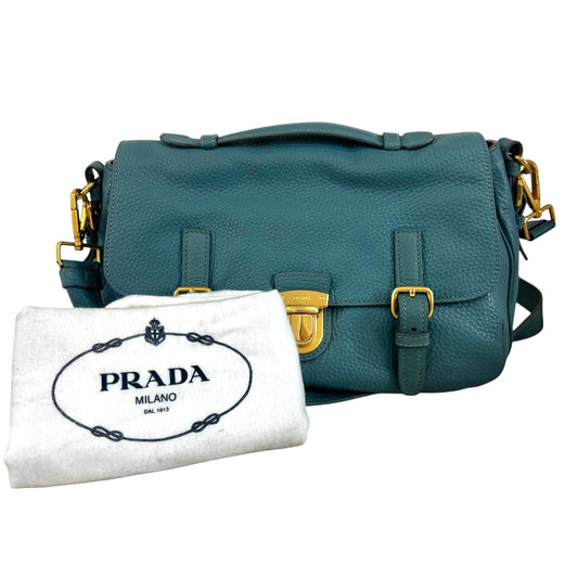 Prada Vitello Daino Push Lock Messenger Bag
