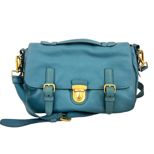 Prada Vitello Daino Push Lock Messenger Bag