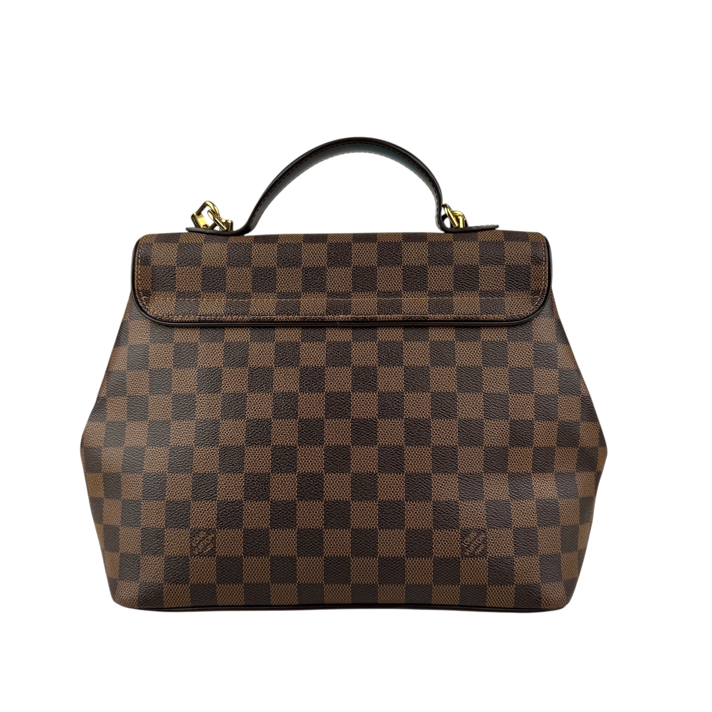 Pre-owned louis-vuitton-damier-canvas-bergamo-bag back view