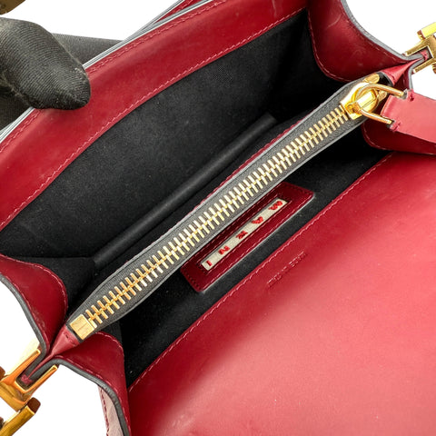 Marni Medium Colorblocked Leather Trunk Shoulder and Crossbody Bag