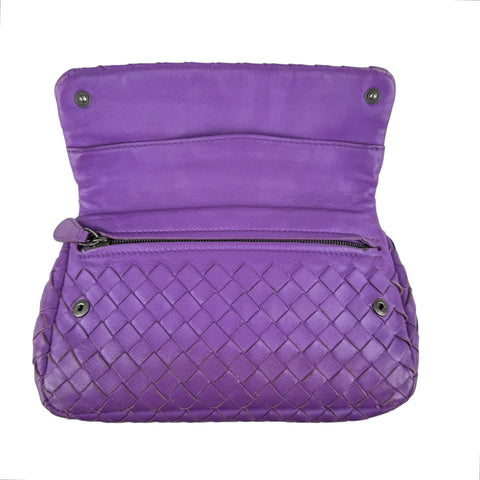 Bottega Veneta Baby Nappa Intrecciato Olimpia Crossbody