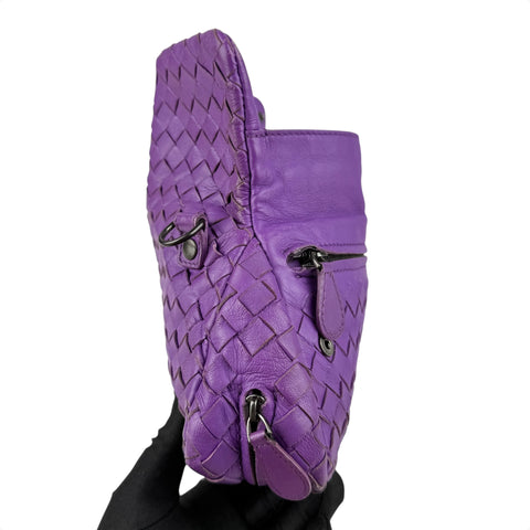 Bottega Veneta Baby Nappa Intrecciato Olimpia Crossbody