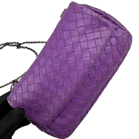 Bottega Veneta Baby Nappa Intrecciato Olimpia Crossbody