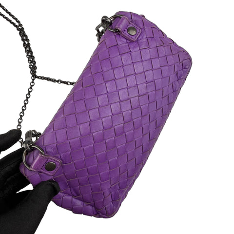 Bottega Veneta Baby Nappa Intrecciato Olimpia Crossbody