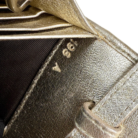 Miu Miu Continental Chain Wallet Matelasse Leather