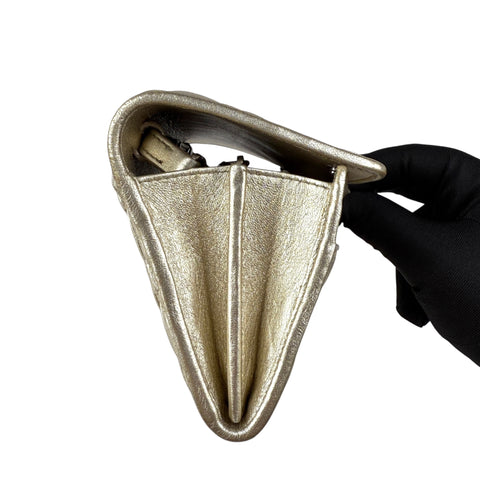 Miu Miu Continental Chain Wallet Matelasse Leather