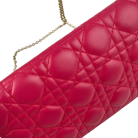 Dior Lady Dior Pouch with Chain Crossbody Bag