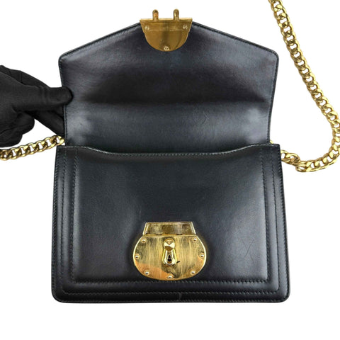 Prada Padlock Chain Black crossbody bag
