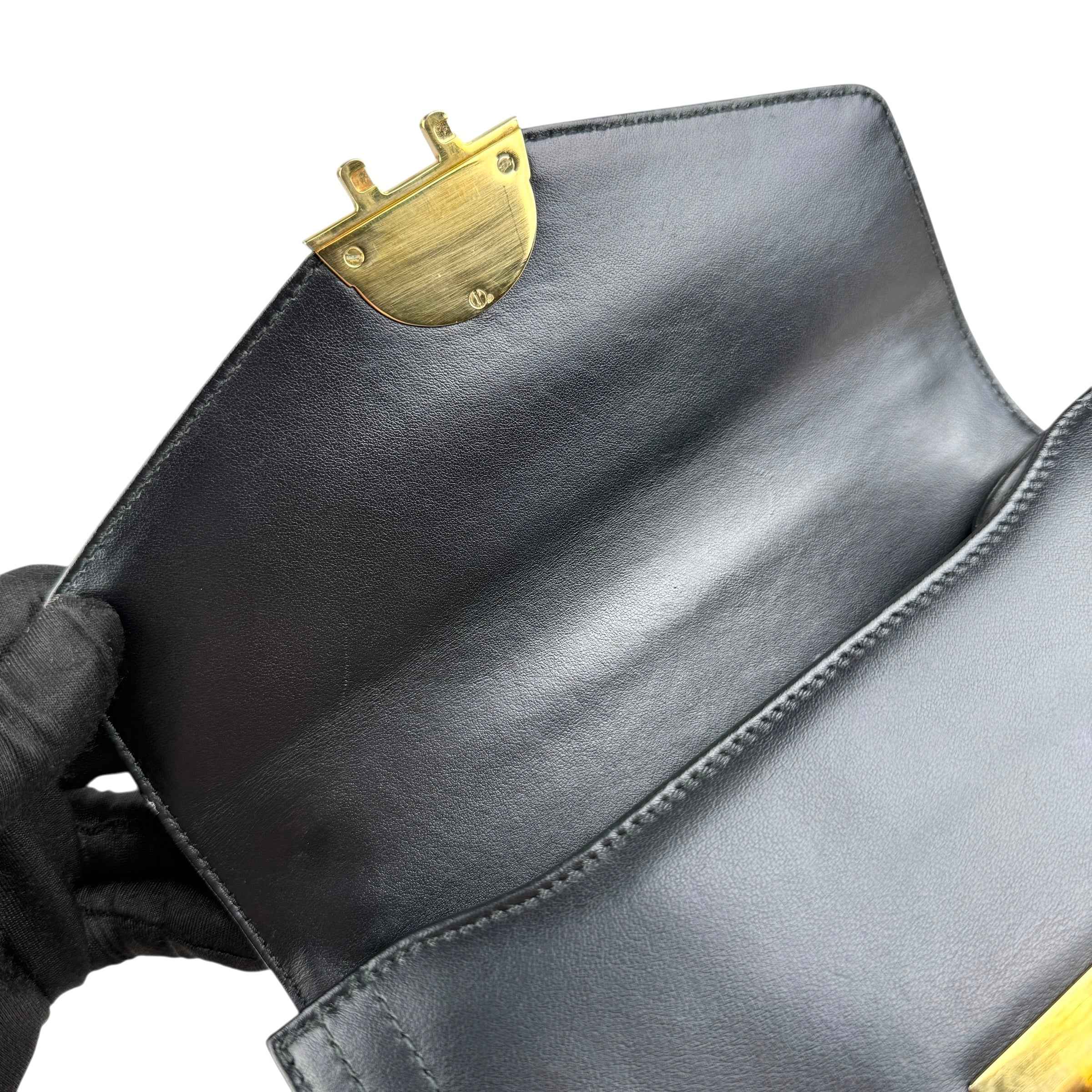 Prada Padlock Chain Black crossbody bag