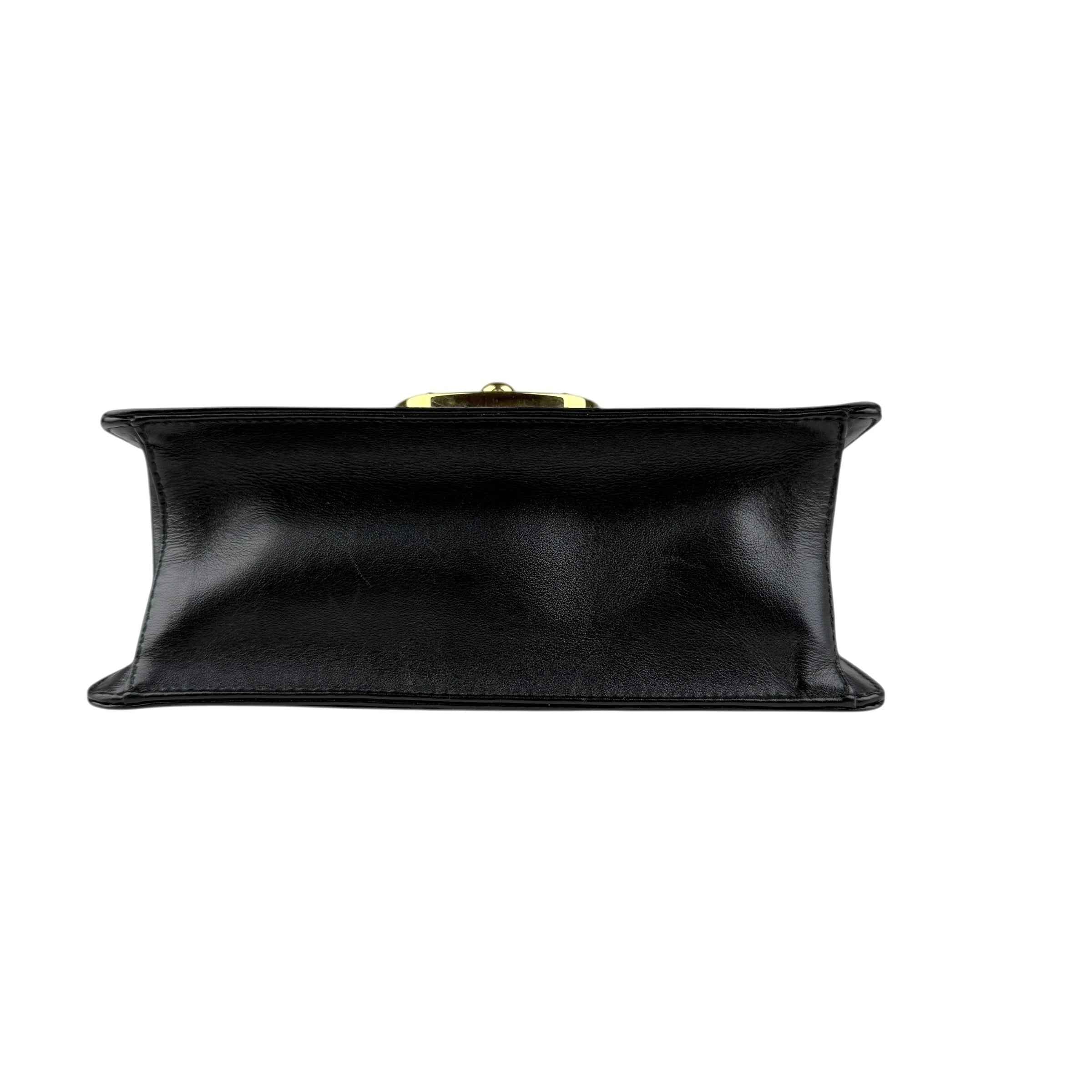 Prada Padlock Chain Black crossbody bag