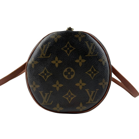 Pre-owned louis-vuitton-neo-papillon-duffle-brown-leather