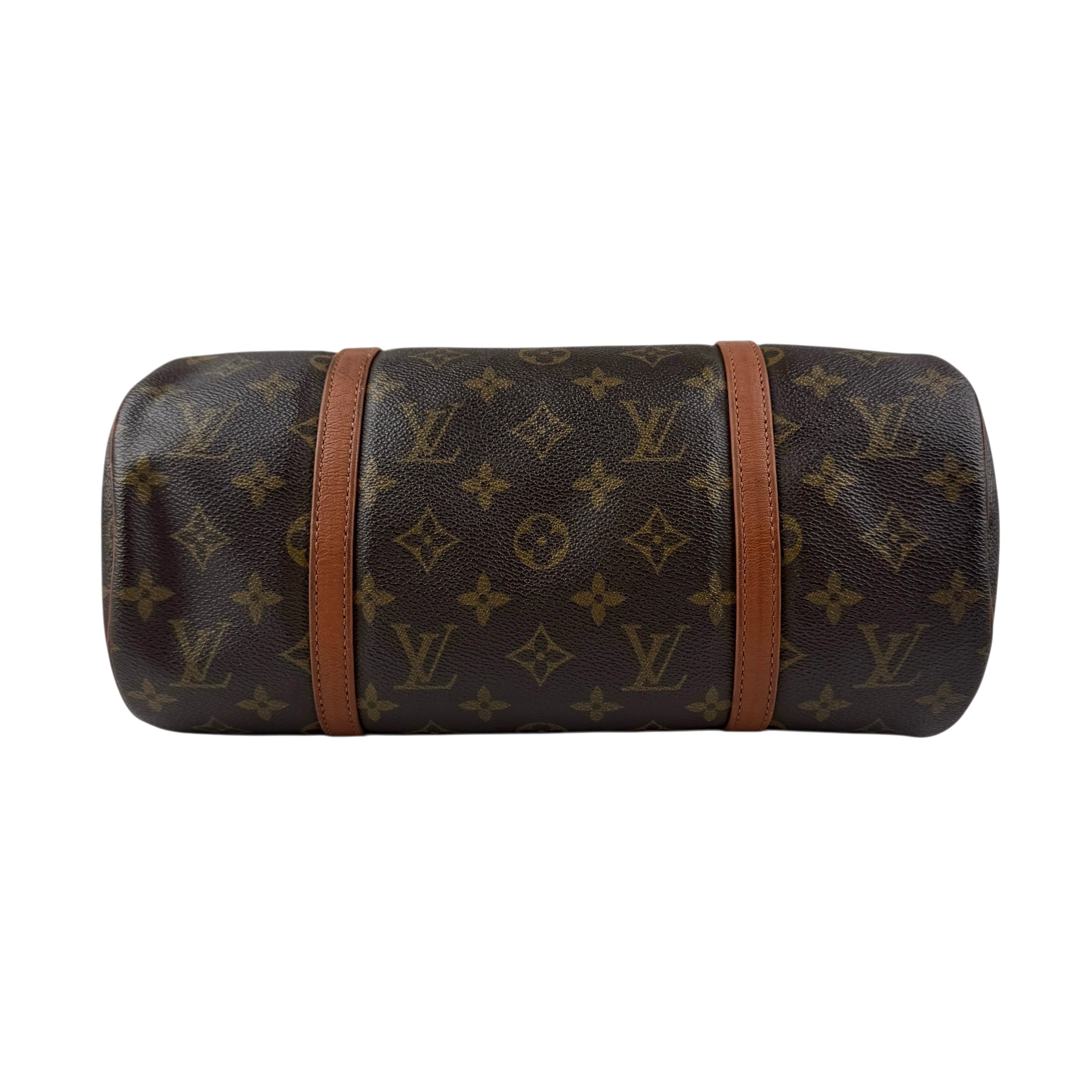 Pre-owned louis-vuitton-neo-papillon-duffle-brown-leather