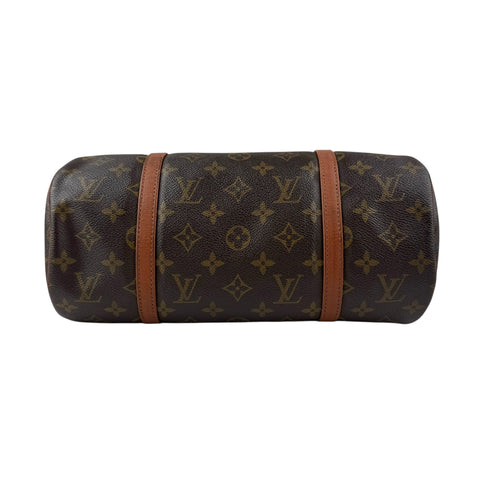 Pre-owned louis-vuitton-neo-papillon-duffle-brown-leather