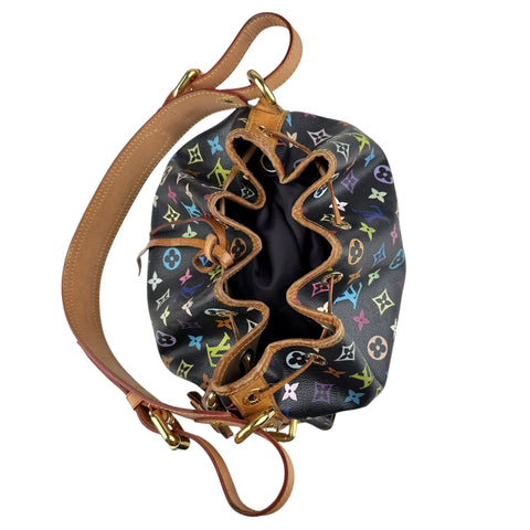 Louis Vuitton Monogram Multicolor Petit Noe Bag Black