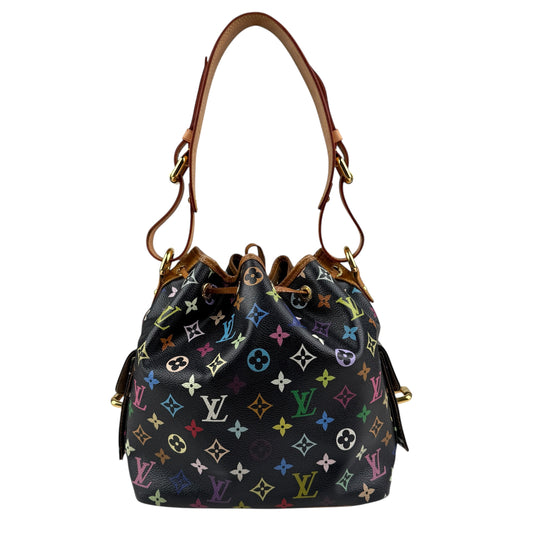 Louis Vuitton Monogram Multicolor Petit Noe Bag Black