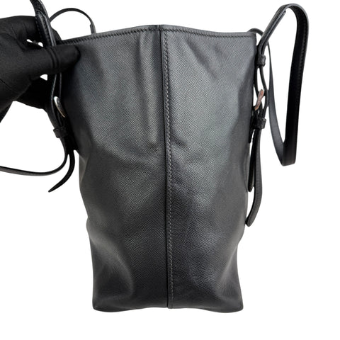 Prada Black City Sport Leather Tote Bag