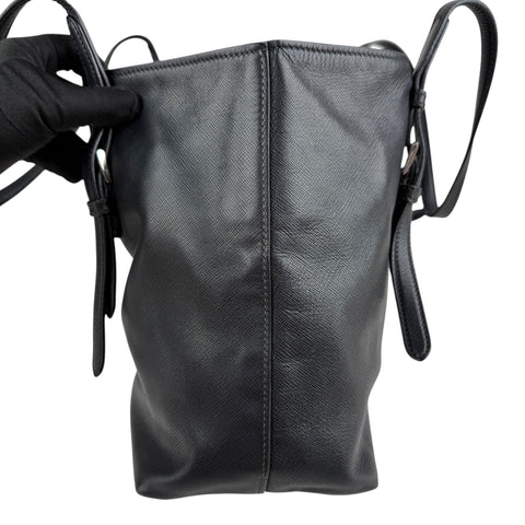 Prada Black City Sport Leather Tote Bag