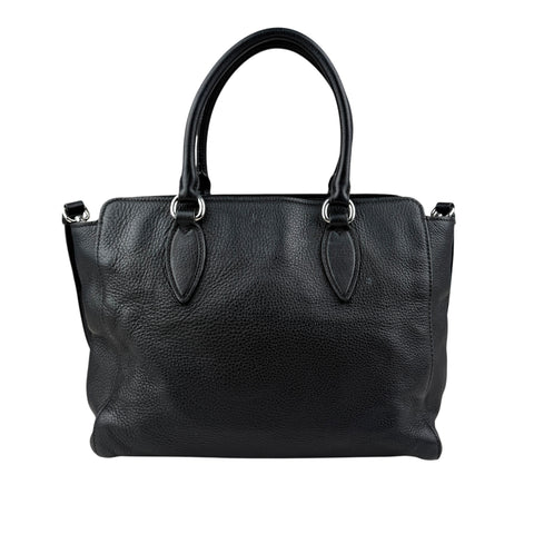 Prada Leather Vitello Phenix Tote Black