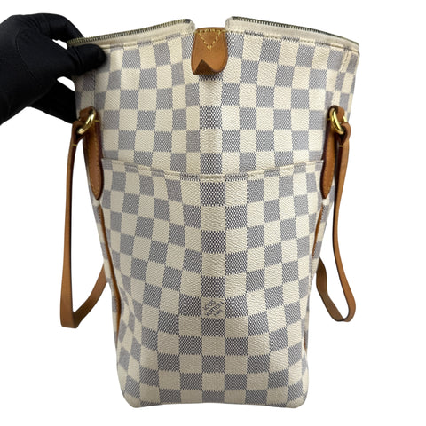 Louis Vuitton Totally Shoulder Bag Beige Leather