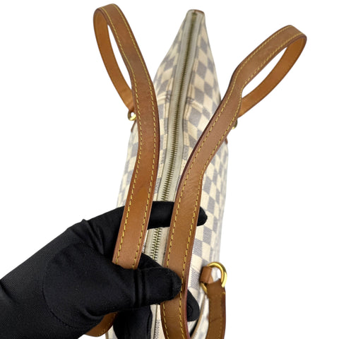 Louis Vuitton Totally Shoulder Bag Beige Leather