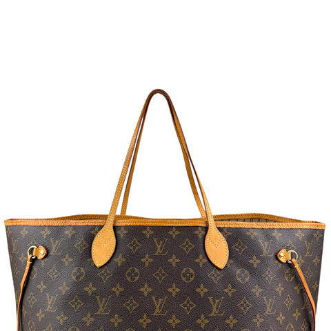Louis Vuitton Neverfull Tote GM Brown Canvas Monogram