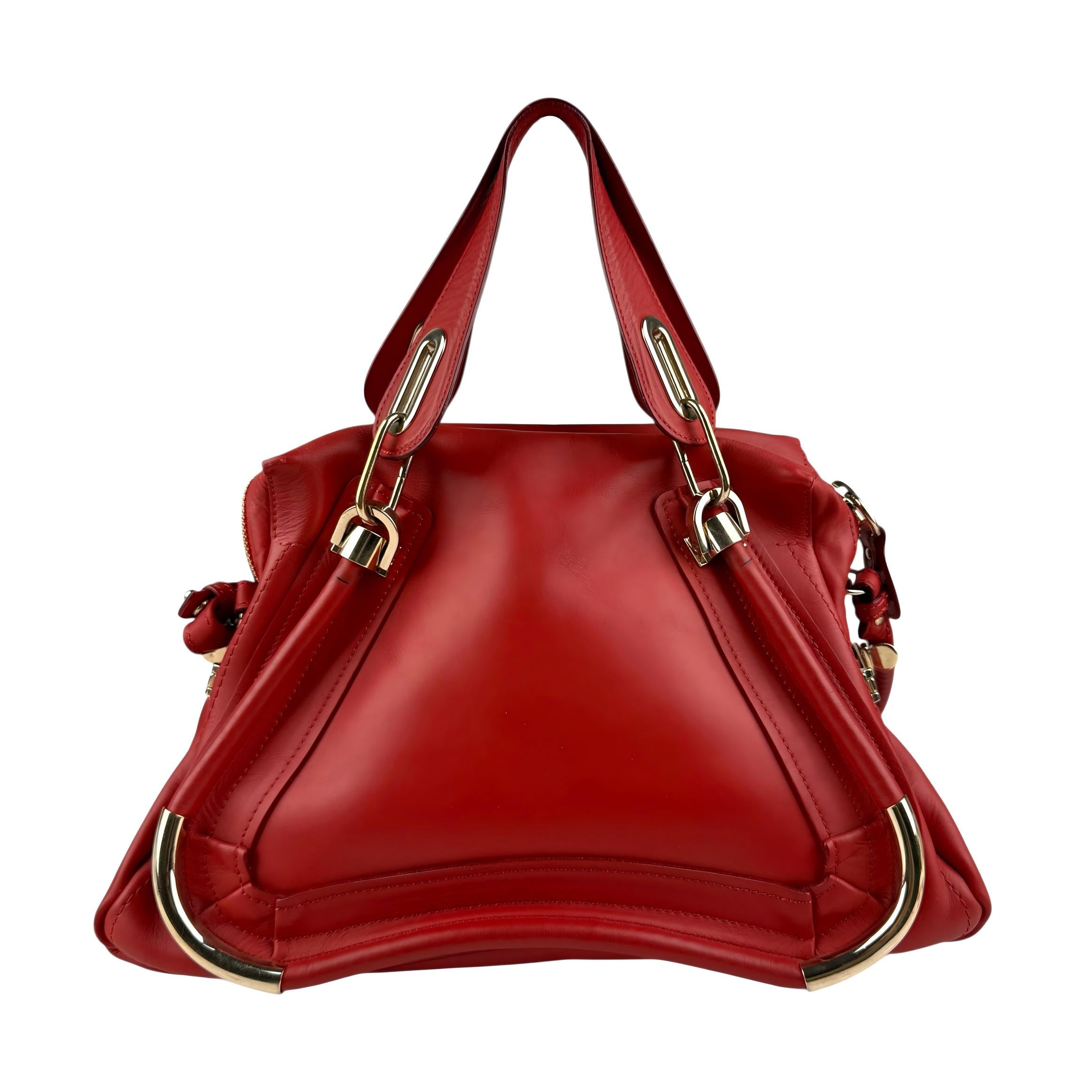 chloe-red-leather-paraty-bag-medium