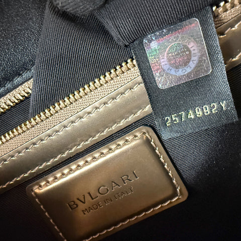 Bulgari Serpenti Forever Flap Cover in Metallic Leather