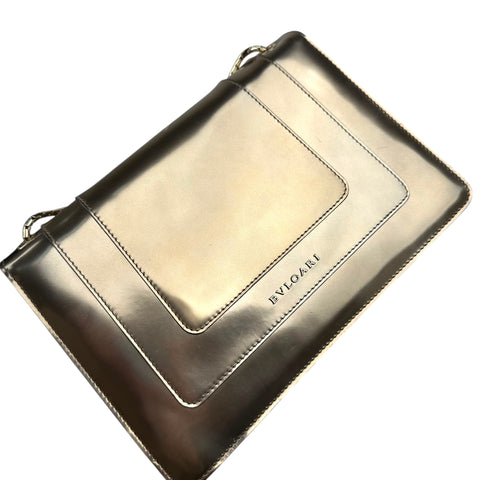 Bulgari Serpenti Forever Flap Cover in Metallic Leather