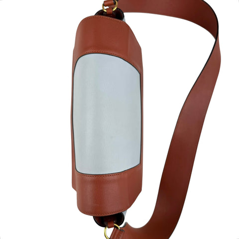 Celine Frame Shoulder Bag Brown Light Blue