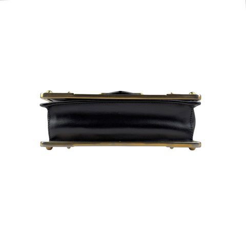 Pre-owned prada-city-calf-saffiano-leather-cahier-handbag