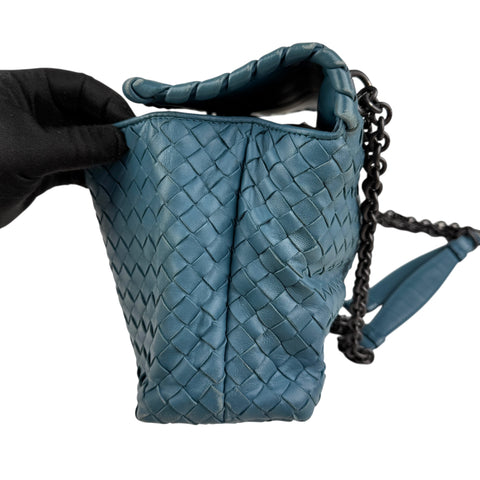 Bottega Veneta Nappa Intrecciato Olympia Shoulder Bag