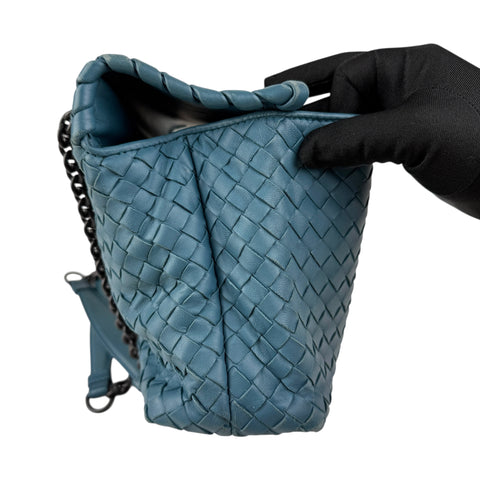 Bottega Veneta Nappa Intrecciato Olympia Shoulder Bag