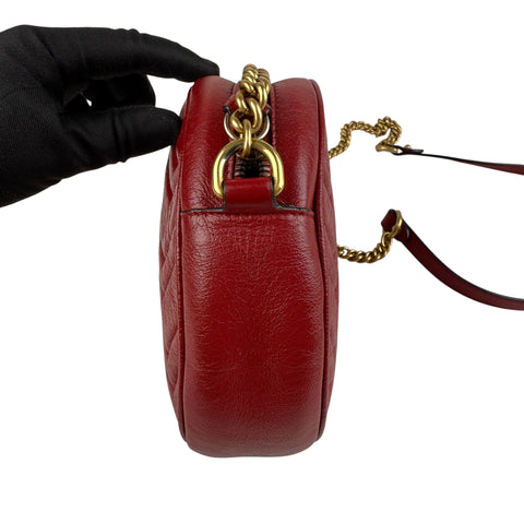 Gucci GG Marmont Round leather crossbody bag