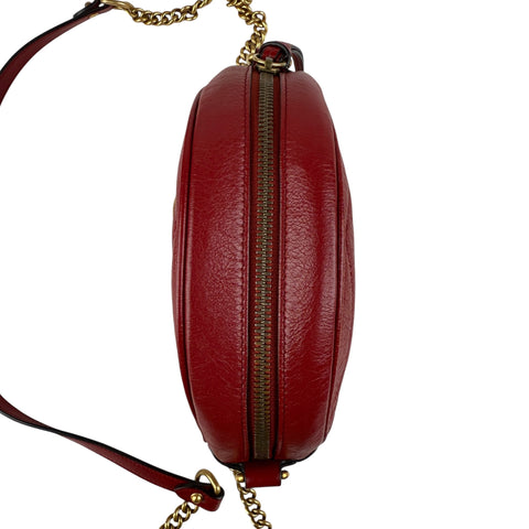 Gucci GG Marmont Round leather crossbody bag