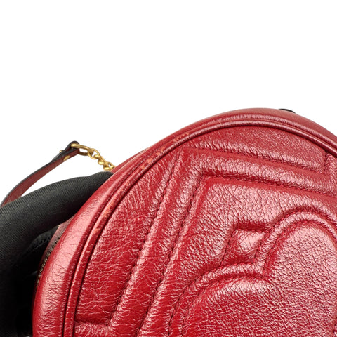 Gucci GG Marmont Round leather crossbody bag